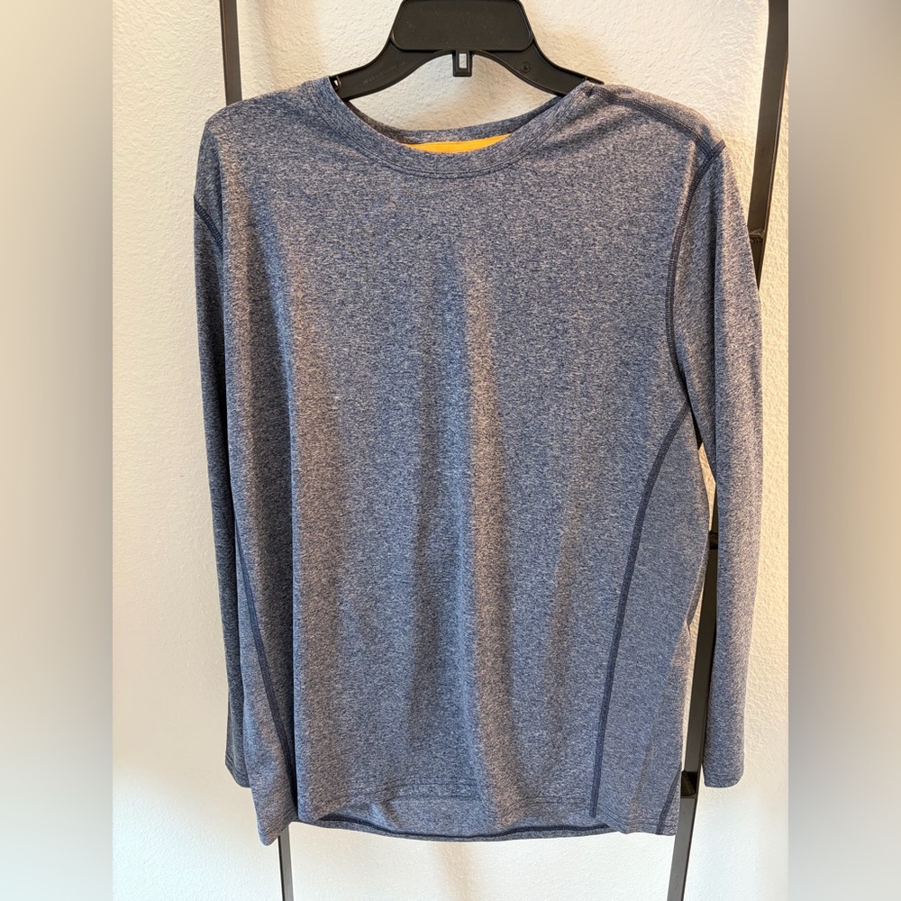 Bonobos GoodSport Long Sleeve Blue Side Mesh Panel T-Shirt
